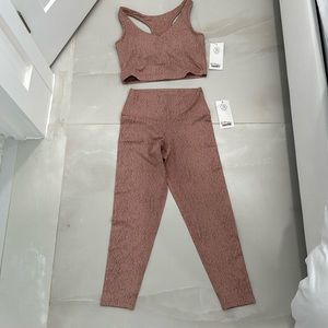 Sage Activewear Set in Dusty Rose